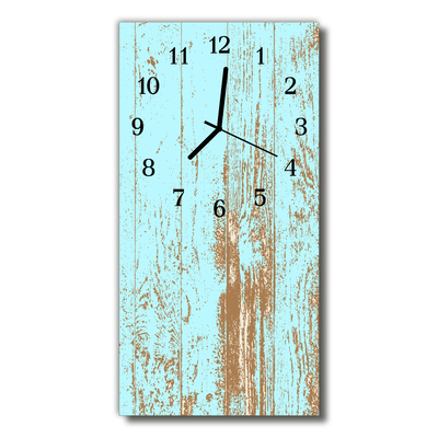 Glass Kitchen Clock Wood