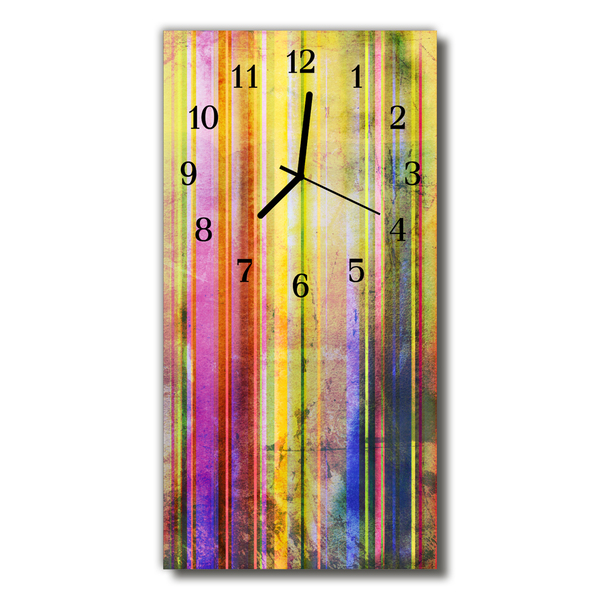 Glass Kitchen Clock Wood