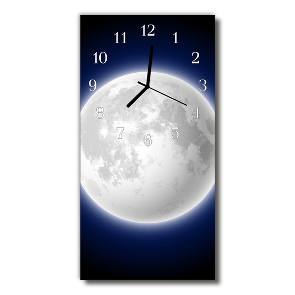 Glass Kitchen Clock moon