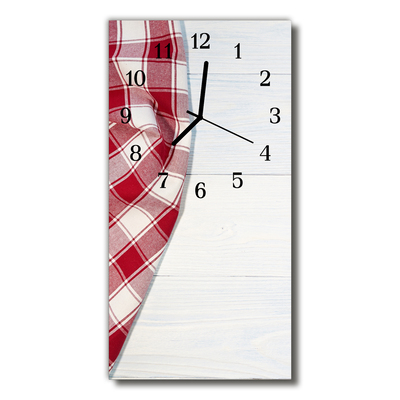 Glass Kitchen Clock Table cloth