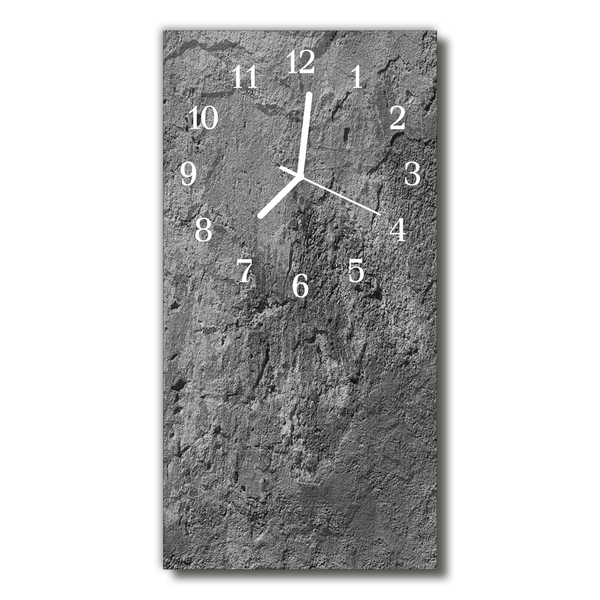 Glass Kitchen Clock Concrete wall