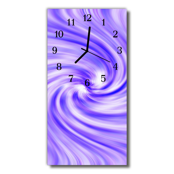 Glass Kitchen Clock whirl