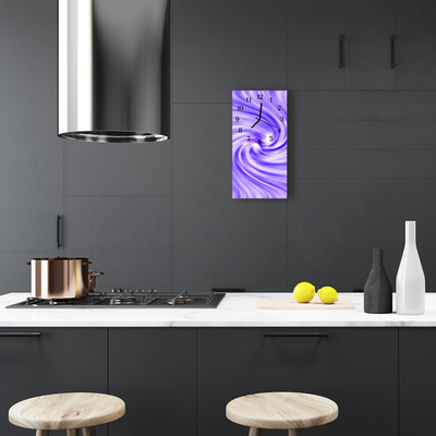 Glass Kitchen Clock whirl