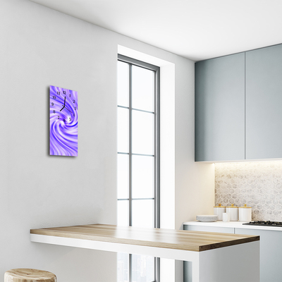 Glass Kitchen Clock whirl