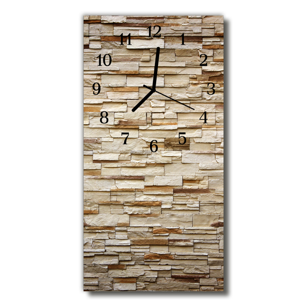 Glass Kitchen Clock Decorative stones