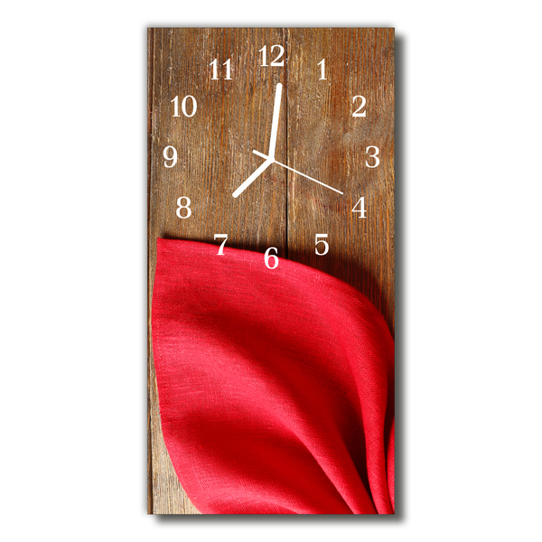 Glass Kitchen Clock Napkin