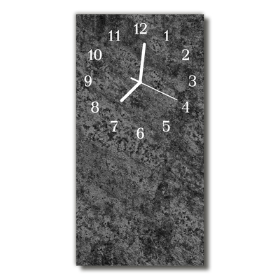 Glass Kitchen Clock Graphite