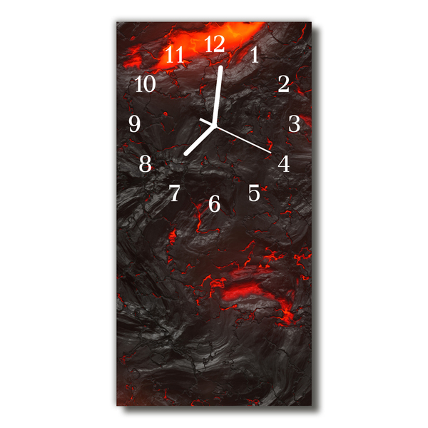 Glass Kitchen Clock Lava