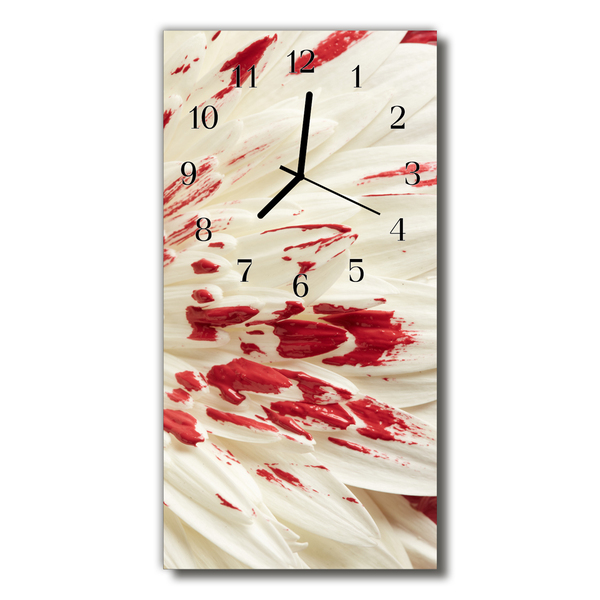 Glass Kitchen Clock Flower