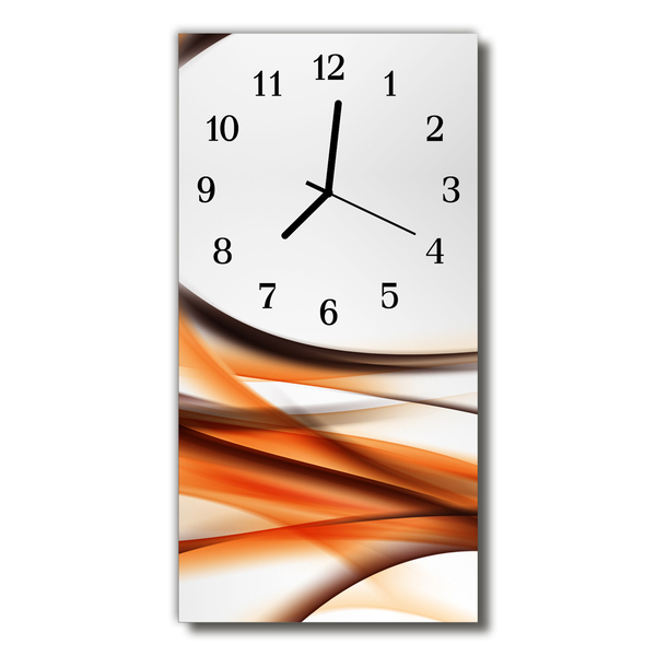 Glass Kitchen Clock Abstract