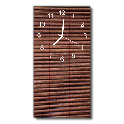 Glass Kitchen Clock Bamboo