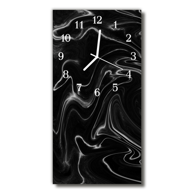 Glass Kitchen Clock Wave