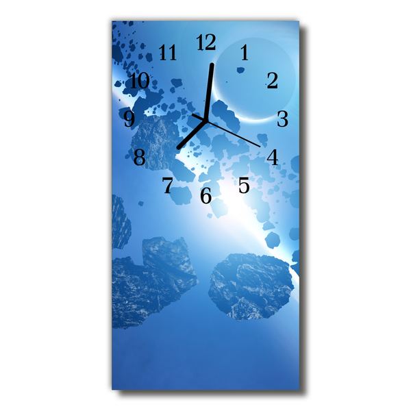 Glass Kitchen Clock Sky stones