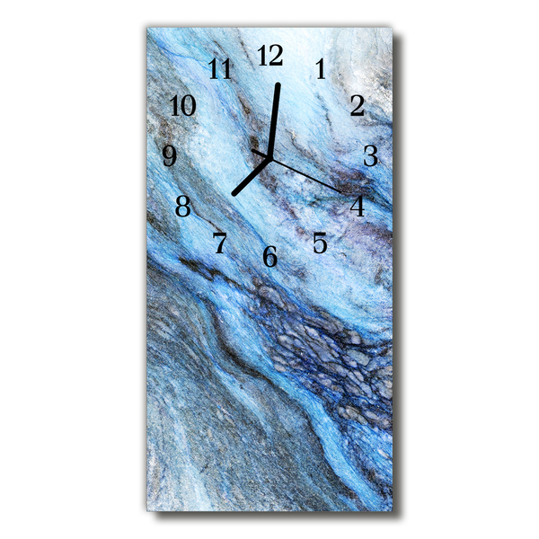 Glass Kitchen Clock Stone