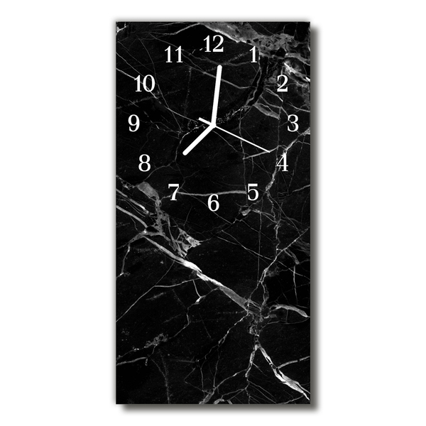 Glass Kitchen Clock Graphite