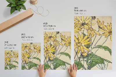 Decorative poster Sunflowers (1915) by Hannah Borger Overbeck