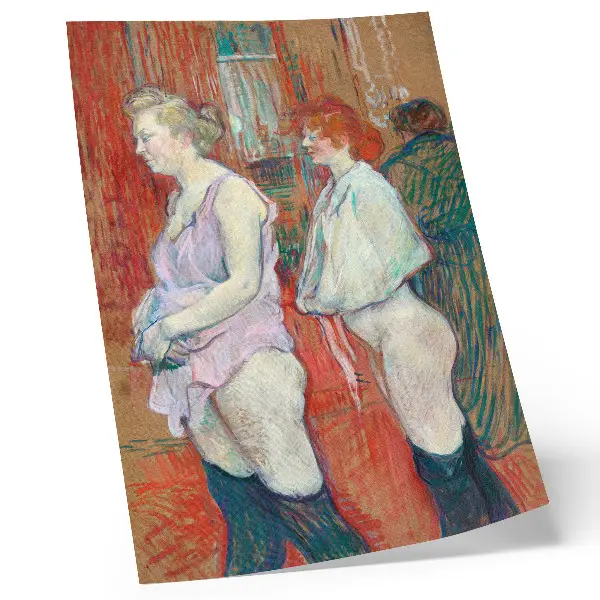 Rue des Moulins by Henri de Toulouse-Lautrec Poster high-resolution 1894 painting print