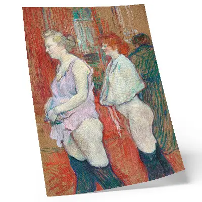 Rue des Moulins by Henri de Toulouse-Lautrec Poster high-resolution 1894 painting print
