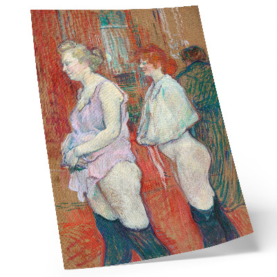 Poster Rue des Moulins (1894) high-resolution painting by Henri de Toulouse-Lautrec