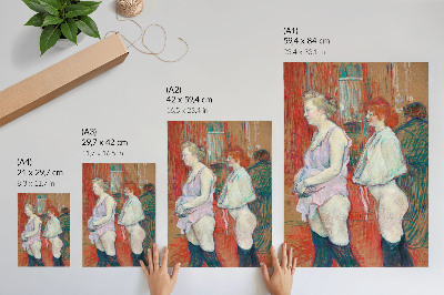 Poster Rue des Moulins (1894) high-resolution painting by Henri de Toulouse-Lautrec