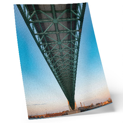 Premium wall art Truss bridge structure symmetry modernity