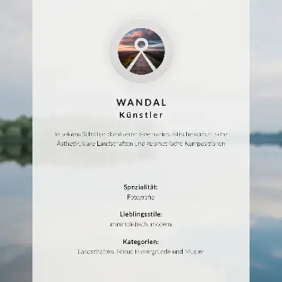 Decorative poster featuring a calm landscape of trees reflected in water under the sky