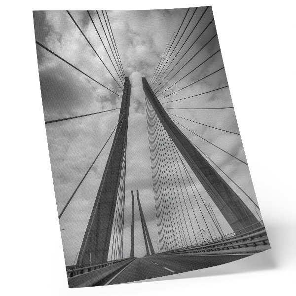 Art print Rope bridge modernity elegance symmetry