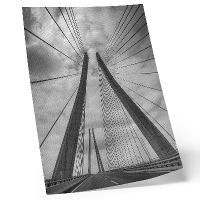 Art print Rope bridge modernity elegance symmetry