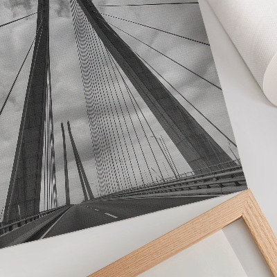 Art print Rope bridge modernity elegance symmetry