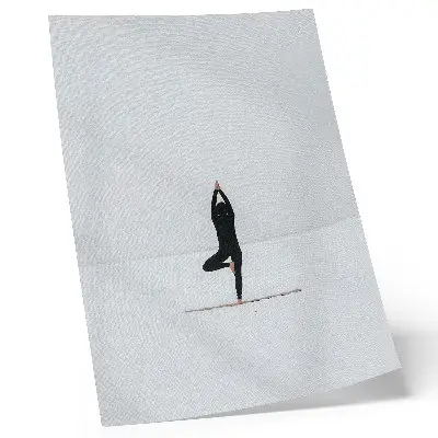 Yoga Minimalism Poster peace and harmony figure art print