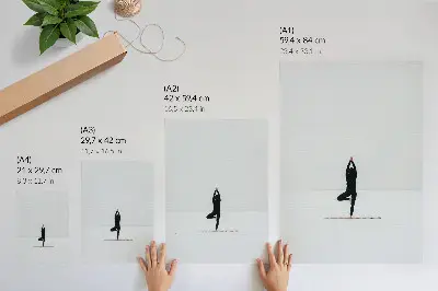 Yoga Minimalism Poster peace and harmony figure art print
