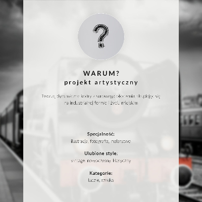 Decorative poster A powerful and classic black and white steam locomotive