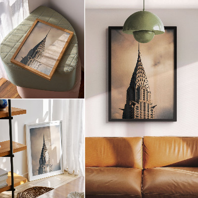Poster An elegant tower, visual symmetry, and a wealth of architectural forms