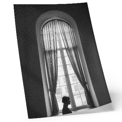 Decorative poster Monochromatic play of light and shadow