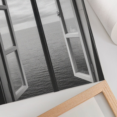 Premium wall art Open window effect horizon peace space