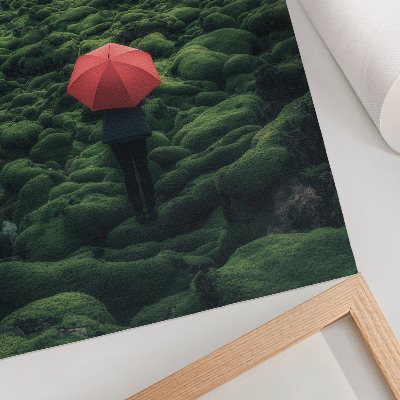 Poster Dominant greenery, peace, mysterious aura, contrast