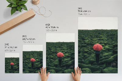 Poster Dominant greenery, peace, mysterious aura, contrast