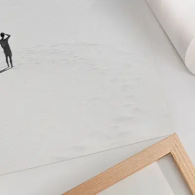Art print minimalist solitude space and peace design
