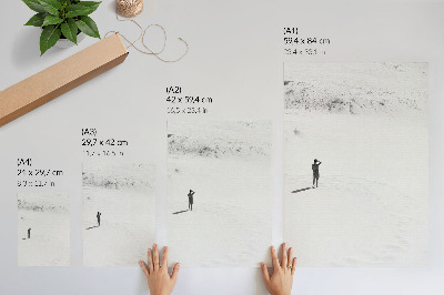 Art print Minimalism solitude space peace.