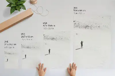 Art print minimalist solitude space and peace design