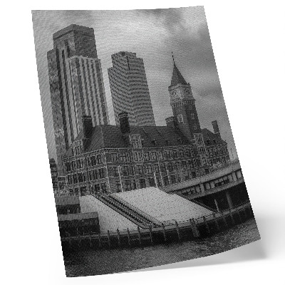 Premium wall art High-rise buildings, historic building, color contrast