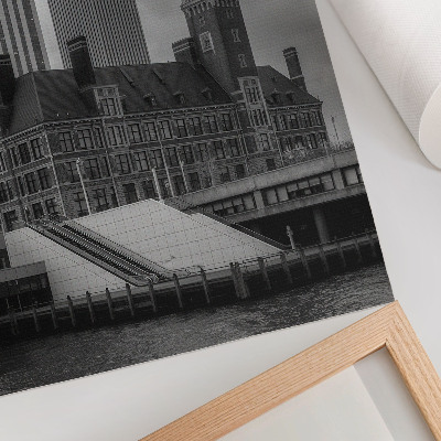 Premium wall art High-rise buildings, historic building, color contrast