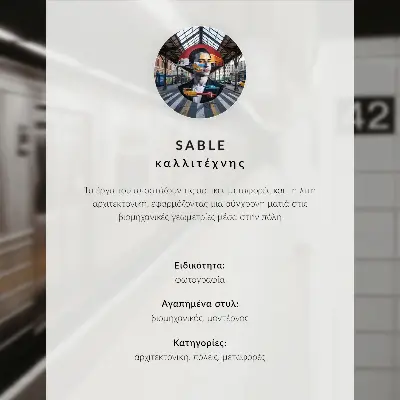 Poster modern metro platform featuring a dynamic architectural space