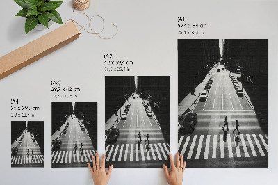 Art print Urban scene in black and white with a modern feel