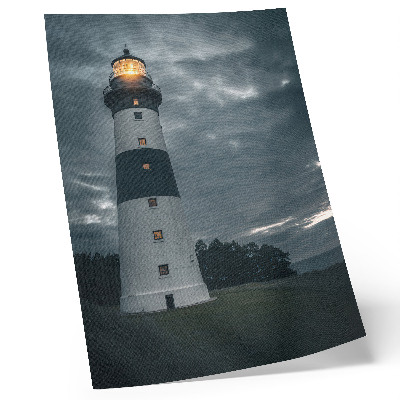 Decorative poster A lighthouse against a cloudy sky