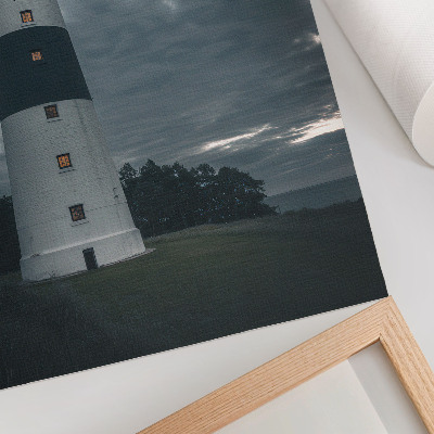 Decorative poster A lighthouse against a cloudy sky