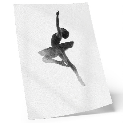 Decorative poster The elegant silhouette of a dancer, full of dynamics