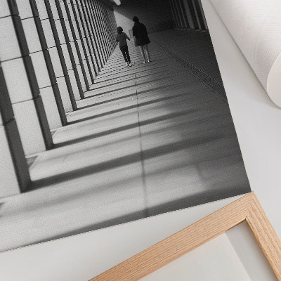 Decorative poster Modern architecture long shadows symmetry