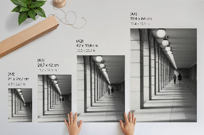 Decorative poster Modern architecture long shadows symmetry