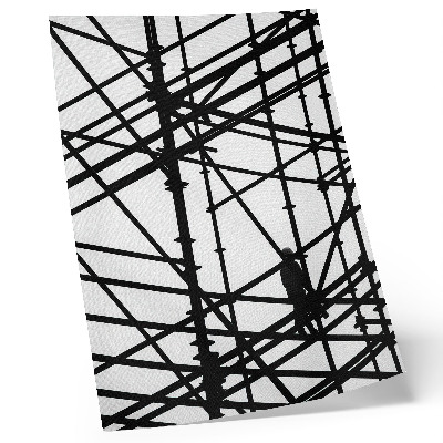 Decorative poster Contrasting lines, light background, structure, modernity